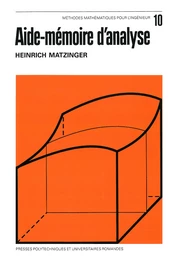 Aide-mémoire d'analyse (volume X, MMI) 