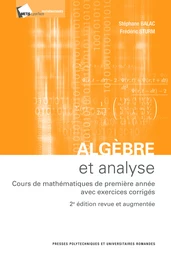 Algèbre et analyse 