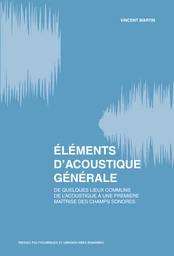 Eléments d'acoustique générale 