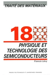 Physique et technologie des semiconducteurs (TM volume 18)