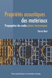 Propriétés acoustiques des matériaux 