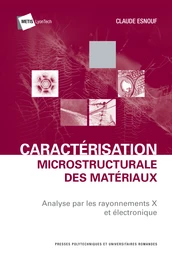 Caractérisation microstructurale des matériaux 