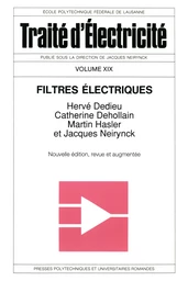 Filtres électriques (TE volume XIX) 