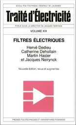 Filtres électriques (TE volume XIX) 