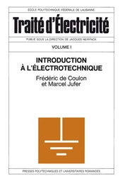 Introduction à l'électrotechnique (TE volume I) 