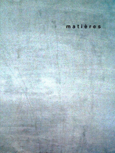 matières 1  - Alberto Abriani, Gilles Barbey, Pierre Frey, Jacques Gubler, Jacques Lucan, Bruno Marchand, Martin Steinmann - EPFL Press