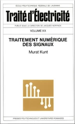 Traitement numérique des signaux (TE volume XX) 