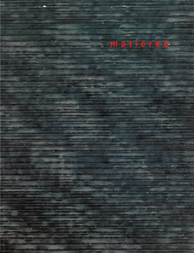 matières 3  - Alberto Abriani, Jacques Gubler, Jacques Lucan, Bruno Marchand, Martin Steinmann - EPFL Press