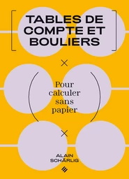 Tables de compte et bouliers 